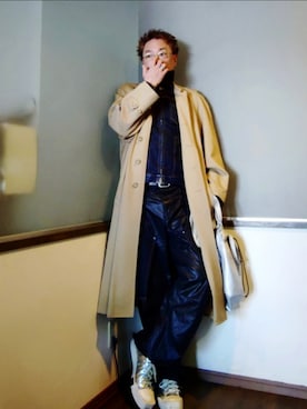 「UNDERCOVER（アンダーカバー）のアイテム」を使った、P３さん（メンズ・178cm）の春コーディネート