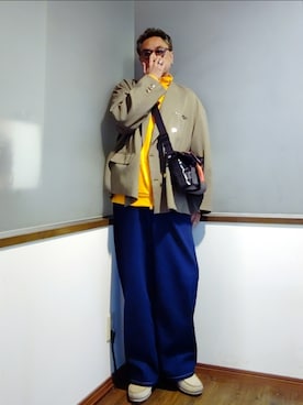 「アイテム（テーラードジャケット、その他）」を使った、P３さん（メンズ・178cm）の秋コーディネート