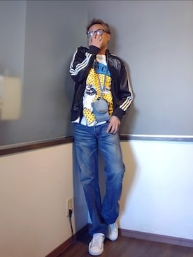 「メッシュ」｜P３さん（メンズ・178cm）の秋コーディネート