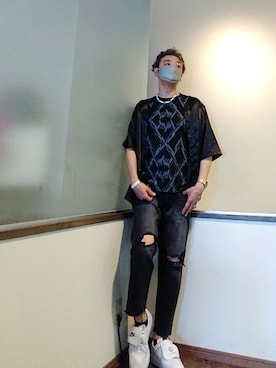 「PHENOMENON（フェノメノン）のアイテム」を使った、P３さん（メンズ・178cm）の夏コーディネート
