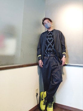 「PHENOMENON（フェノメノン）のアイテム」を使った、P３さん（メンズ・178cm）の春コーディネート