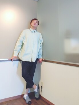 「Education from Youngmachines（エデュケーションフロムヤングマシーン）のアイテム」を使った、P３さん（メンズ・178cm）の夏コーディネート