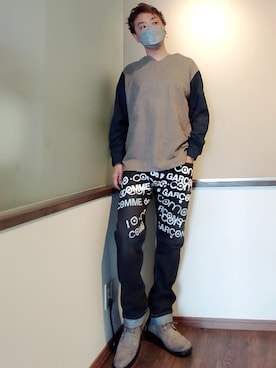 「BUTTERO（ブッテロ）のアイテム（ブーツ）」を使った、P３さん（メンズ・178cm）の秋コーディネート