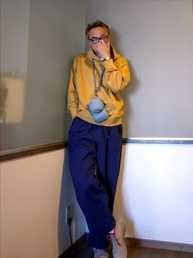 「アイテム（アナログ腕時計）」を使った、P３さん（メンズ・178cm）の秋コーディネート