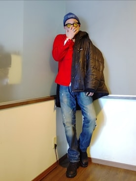 「アイテム（シューズ）」を使った、P３さん（メンズ・178cm）の秋コーディネート