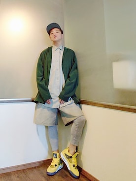 「AIVER（アイバー）のアイテム（ジャケット/アウター）」を使った、P３さん（メンズ・178cm）の秋コーディネート