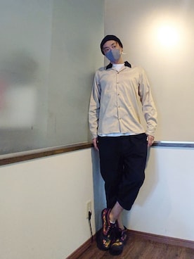 「wjk（ダヴルジェイケイ）のアイテム（アクセサリー）」を使った、P３さん（メンズ・178cm）の夏コーディネート