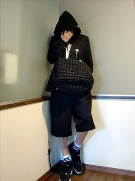 「アイテム（ネックウォーマー/スヌード）」を使った、P３さん（メンズ・178cm）の秋コーディネート