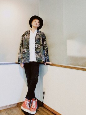 「Rohw master product（ロウマスタープロダクト）のアイテム」を使った、P３さん（メンズ・178cm）の秋コーディネート