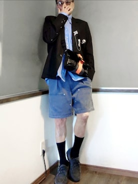 「Timberland（ティンバーランド）のアイテム」を使った、P３さん（メンズ・178cm）の夏コーディネート