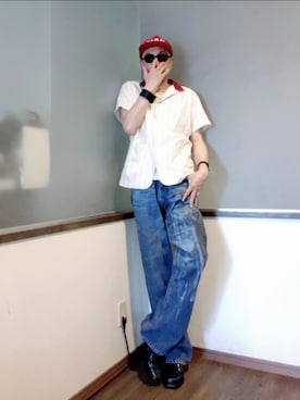 「HERMES（エルメス）のアイテム」を使った、P３さん（メンズ・178cm）の夏コーディネート