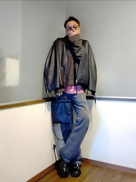 「アイテム（ジャケット/アウター）」を使った、P３さん（メンズ・178cm）の秋コーディネート