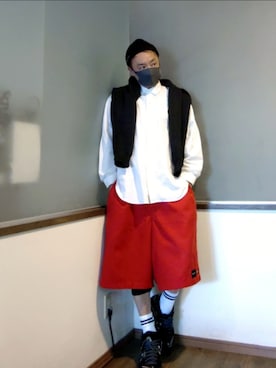 「Supreme （シュプリーム）のアイテム」を使った、P３さん（メンズ・178cm）の夏コーディネート