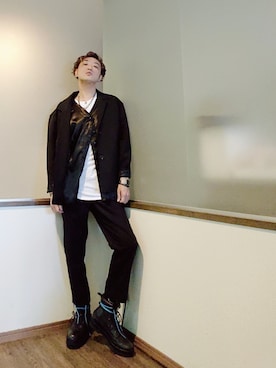 「CASPER JOHN AIVER（キャスパージョンアイバー）のアイテム」を使った、P３さん（メンズ・178cm）の秋コーディネート