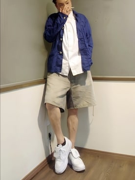 「PEACEMINUSONE（ピースマイナスワン）のアイテム」を使った、P３さん（メンズ・178cm）の春コーディネート