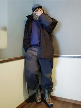 「UNDERCOVER（アンダーカバー）のアイテム」を使った、P３さん（メンズ・178cm）の冬コーディネート