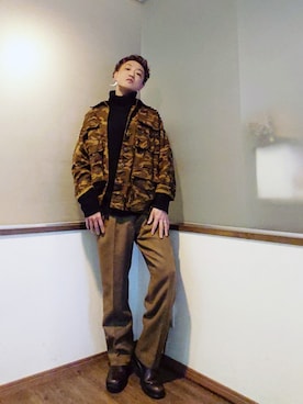 「LEGENDA（レジェンダ）のアイテム（ジャケット/アウター）」を使った、P３さん（メンズ・178cm）の秋コーディネート