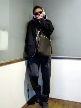 「UNDERCOVER（アンダーカバー）のアイテム」を使った、P３さん（メンズ・178cm）の春コーディネート