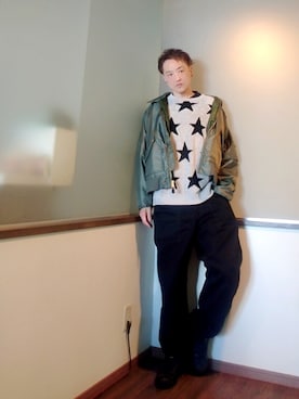 P３さん（メンズ・178cm）の春コーディネート