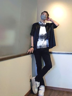 「アイテム（ドレスシューズ）」を使った、P３さん（メンズ・178cm）の夏コーディネート