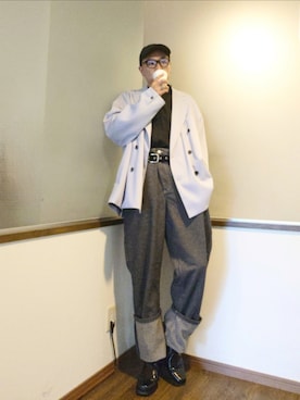 「L.H.P（エルエイチピー）のアイテム」を使った、P３さん（メンズ・178cm）の秋コーディネート