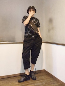 「PHENOMENON（フェノメノン）のアイテム」を使った、P３さん（メンズ・178cm）の夏コーディネート