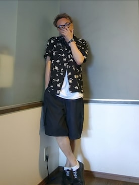 「CASPER JOHN AIVER（キャスパージョンアイバー）のアイテム」を使った、P３さん（メンズ・178cm）の夏コーディネート