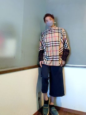 「wjk（ダヴルジェイケイ）のアイテム（アクセサリー）」を使った、P３さん（メンズ・178cm）の春コーディネート