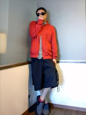 「アイテム（シューズ）」を使った、P３さん（メンズ・178cm）の秋コーディネート