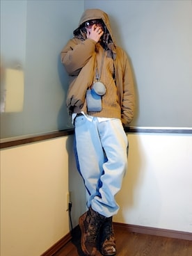 「アイテム（ジャケット/アウター）」を使った、P３さん（メンズ・178cm）の冬コーディネート