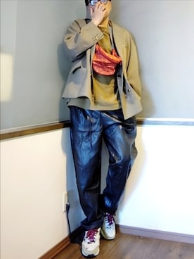 「アイテム（ジャケット/アウター）」を使った、P３さん（メンズ・178cm）の秋コーディネート