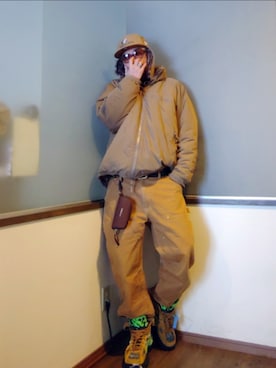 「UNDERCOVER（アンダーカバー）のアイテム」を使った、P３さん（メンズ・178cm）の冬コーディネート