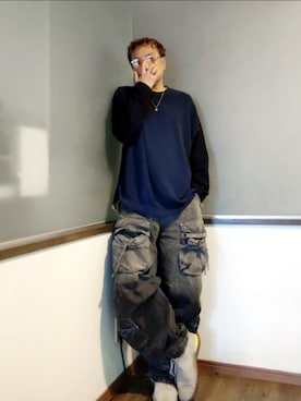 「ZARA（ザラ）のアイテム」を使った、P３さん（メンズ・178cm）の秋コーディネート
