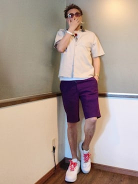 「L.H.P（エルエイチピー）のアイテム」を使った、P３さん（メンズ・178cm）の夏コーディネート