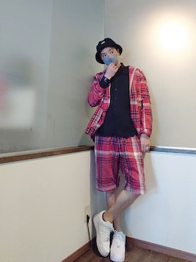 「Engineered Garments（エンジニアードガーメンツ）のアイテム（テーラードジャケット）」を使った、P３さん（メンズ・178cm）の春コーディネート