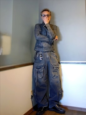 「アイテム（ドレスシューズ）」を使った、P３さん（メンズ・178cm）の秋コーディネート
