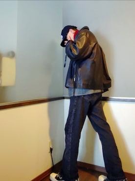 P３さん（メンズ・178cm）の冬コーディネート