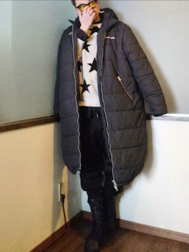 「Yohji Yamamoto（ヨウジヤマモト）のアイテム（シューズ）」を使った、P３さん（メンズ・178cm）の冬コーディネート