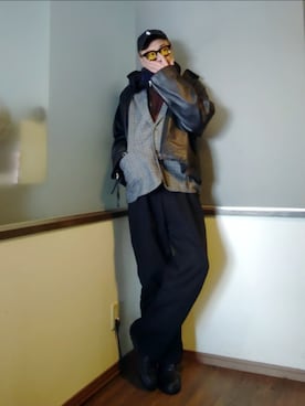 「GDC（ジーディーシー）のアイテム」を使った、P３さん（メンズ・178cm）の冬コーディネート