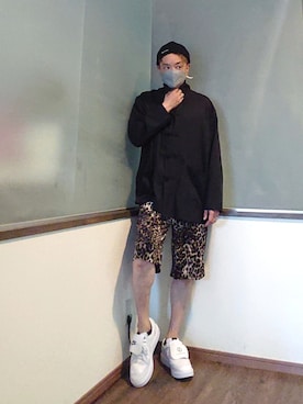 「wjk（ダヴルジェイケイ）のアイテム（アクセサリー）」を使った、P３さん（メンズ・178cm）の夏コーディネート
