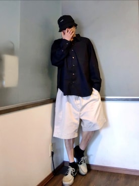 「Timberland（ティンバーランド）のアイテム」を使った、P３さん（メンズ・178cm）の夏コーディネート