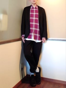 「SWAGGER（スワッガー）のアイテム」を使った、P３さん（メンズ・178cm）の春コーディネート