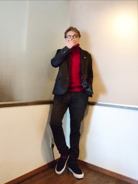 「L.H.P（エルエイチピー）のアイテム」を使った、P３さん（メンズ・178cm）の秋コーディネート