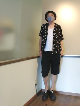 「CASPER JOHN AIVER（キャスパージョンアイバー）のアイテム」を使った、P３さん（メンズ・178cm）の夏コーディネート