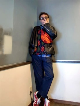 「Levi's（リーバイス）のアイテム（パンツ）」を使った、P３さん（メンズ・178cm）の春コーディネート