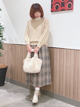 RA★SEさん(レディース・162cm)の冬コーディネート