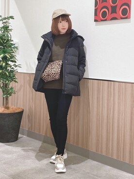 「DRESKIP（ドレスキップ）のアイテム（キャップ）」を使った、RA★SEさん（レディース・162cm）の冬コーディネート