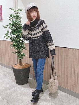 RA★SEさん（レディース・162cm）の冬コーディネート