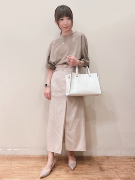 「DRESKIP（ドレスキップ）のアイテム（パンプス）」を使った、RA★SEさん（レディース・162cm）の春コーディネート