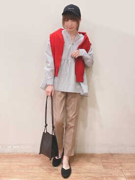 「DRESKIP（ドレスキップ）のアイテム（キャップ）」を使った、RA★SEさん（レディース・162cm）の春コーディネート